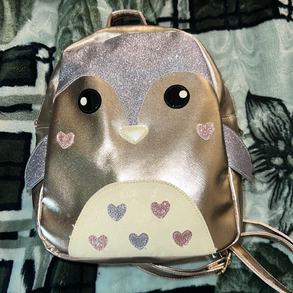 Penguin heart bookbag